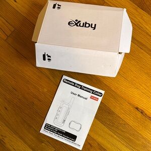 White and Black Dog Collar Leash and Harness Set